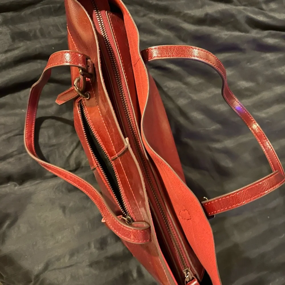 Elegant Burgundy Tote Bag
